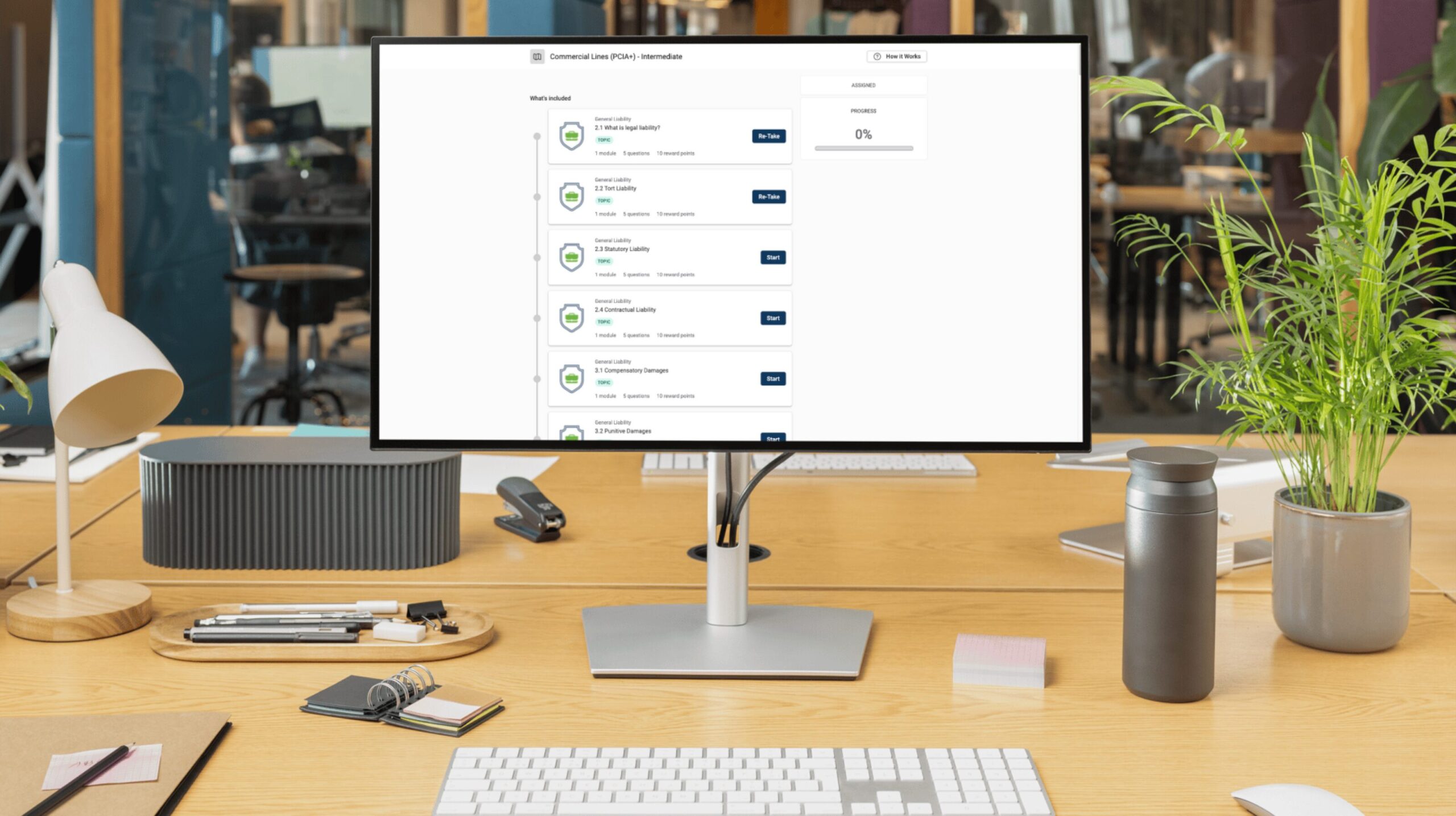 Retain on a desktop computer