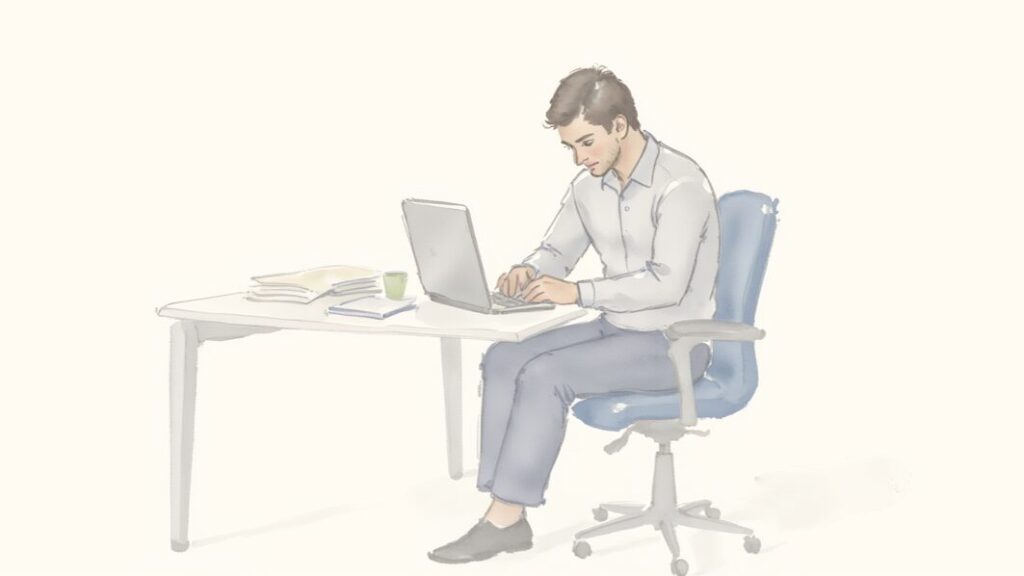 Agent productivity supported by an office professional studying.