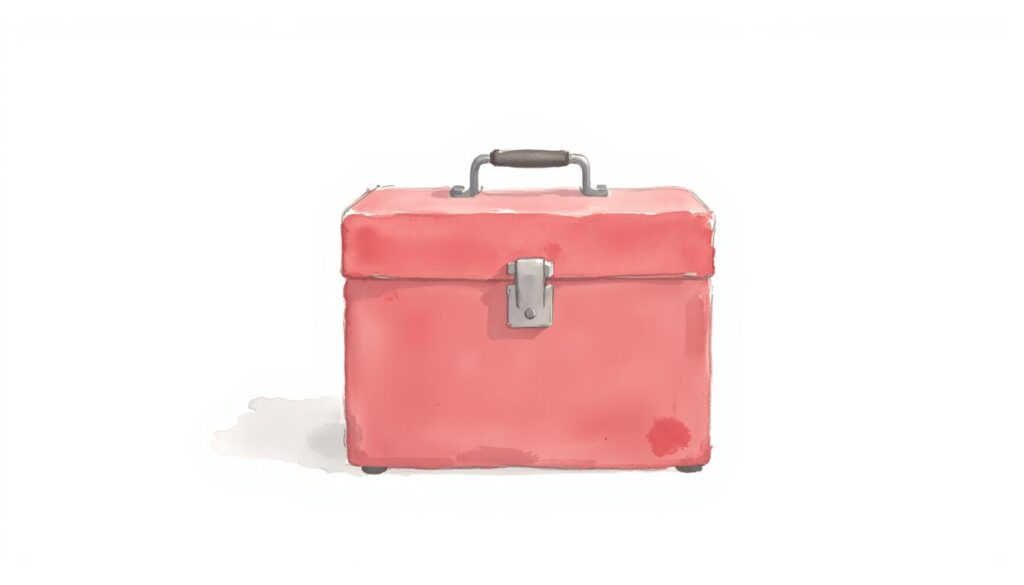 Composite risk assessment tools represented by a red toolbox