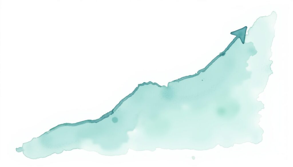 Insurance MGA market trends shown with an upward-trending graph in an office background.